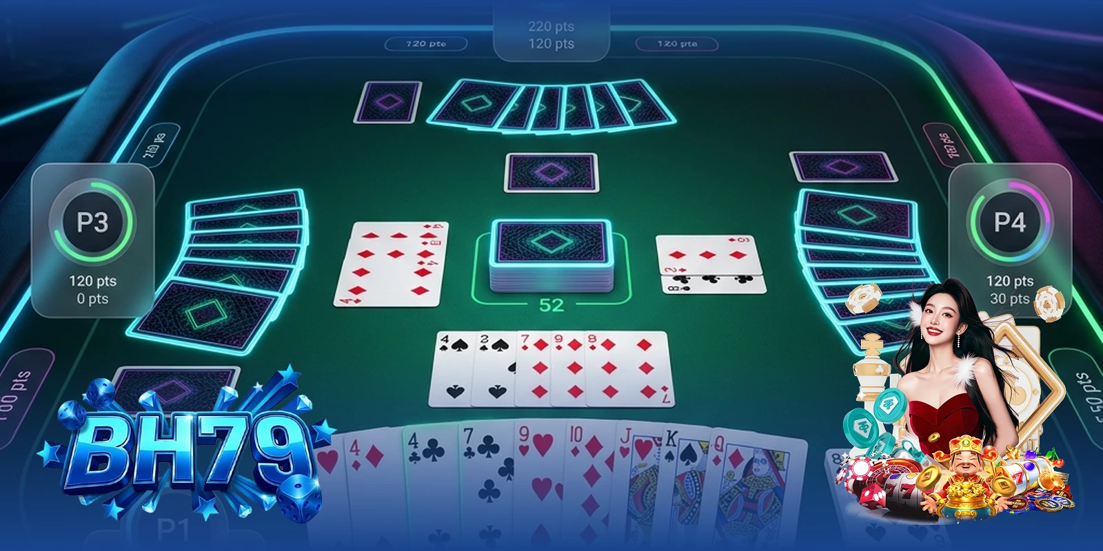 Cách chơi bài Phỏm BH79