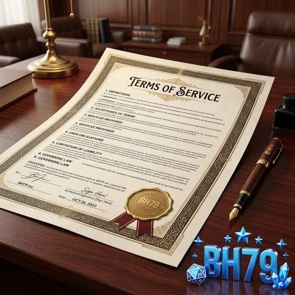 Văn bản điều khoản sử dụng chính thức có con dấu pháp lý của BH79