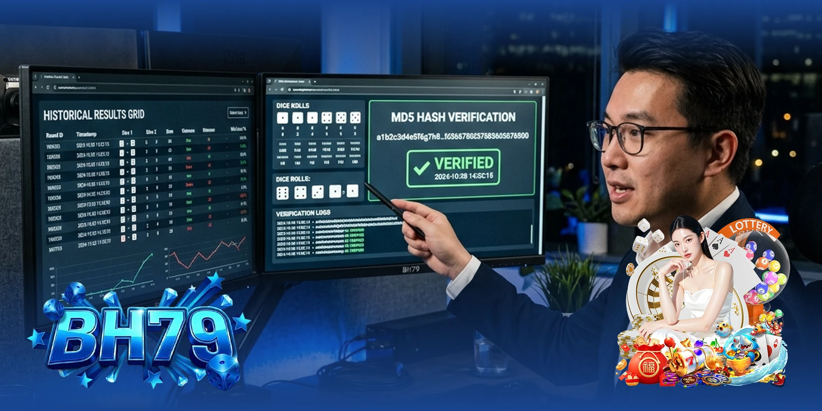 Bí quyết bắt cầu Tài Xỉu BH79 — chuyên gia hướng dẫn đọc bảng số liệu MD5