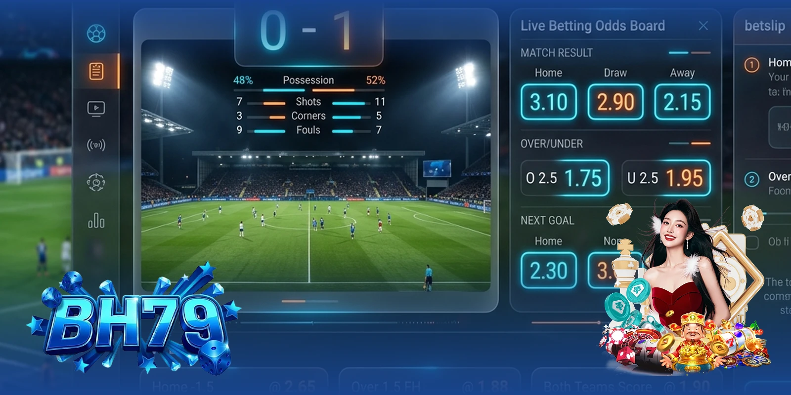 Thể thao BH79 minh bạch dữ liệu